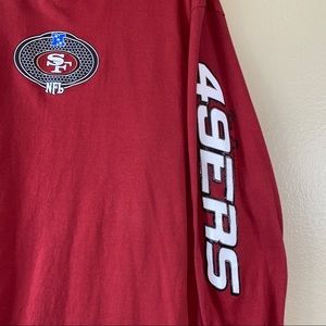 San Francisco 49ers NFL Football Front & Sleeve Logo Long Sleeve Tee